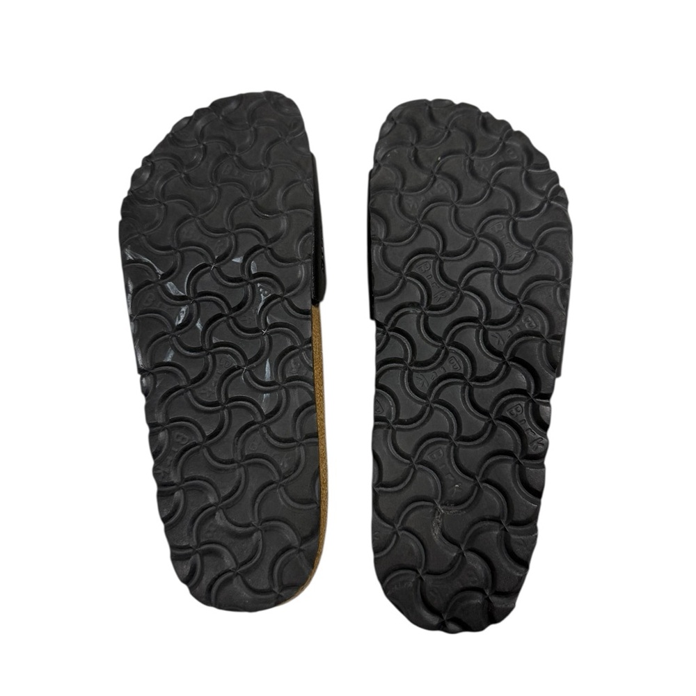 Birkenstock Madrid Black Sandals Women’s Size 5 Single Strap Buckle Cork Footbed - Picture 3 of 11